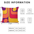 Retro Geometric Design 626 Soft Hidden Zipper Throw Pillow