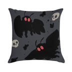 Mothman - Night Grey Soft Easy Maintenance Throw Pillow
