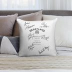 Heartland Script Soft Anti-Pilling Throw Pillow