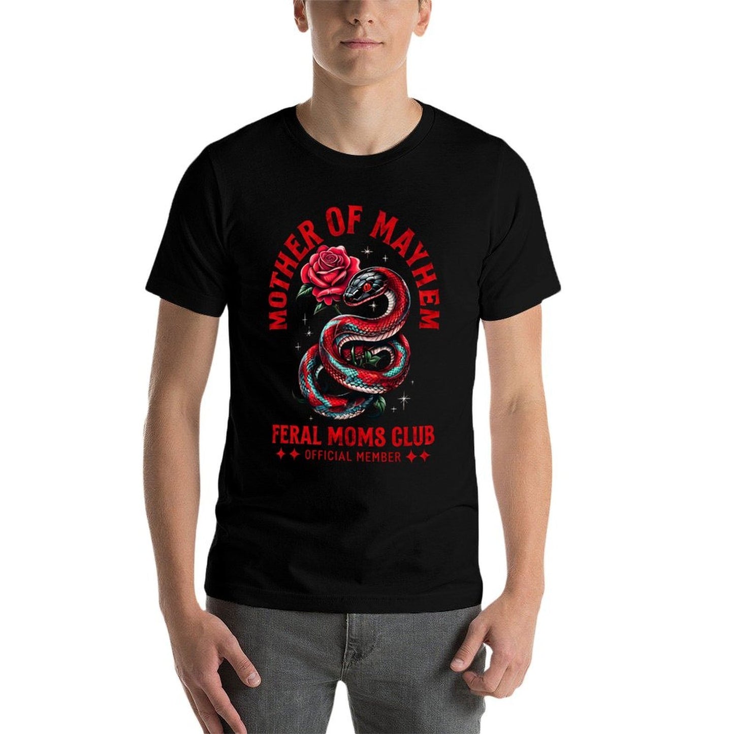 Retro Mother Of Mayhem Feral Moms Club Moms Mothers Day  Durable T-Shirt