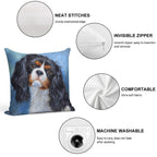 Cavalier King Charles Spaniel Soft Hidden Zipper Throw Pillow
