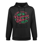 Life Happens Christmas Music Helps Machine Washable Hoodie