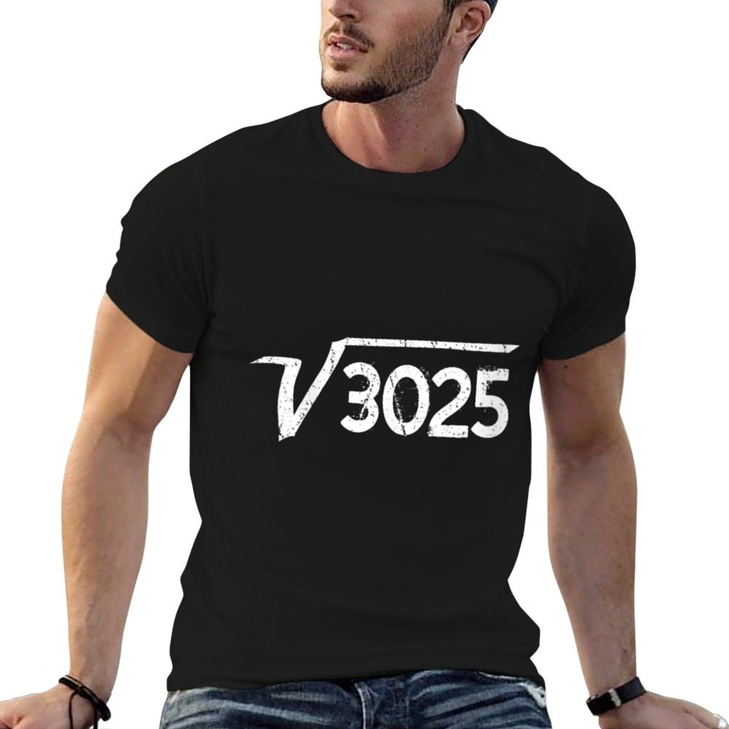 Womens 50th Birthday Square Root of 3025 Maths  Wrinkle-resistant T-Shirt
