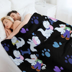Polterpup Pattern Wrinkle-free Throw Blanket