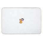 Asexual Pride Flag Ginger Cat Sticker  Rapid-Drying Bath Mat