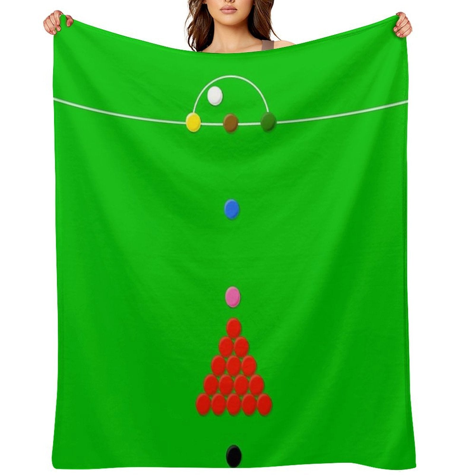 Snooker Table Graphic Print Durable Throw Blanket