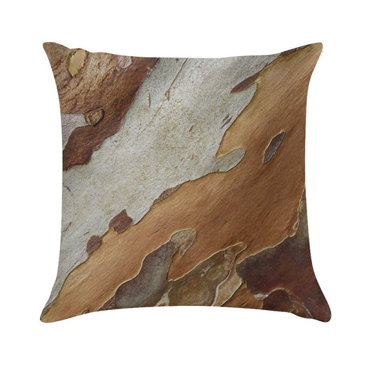Tree Bark Soft Durable Construction Throw Pillow
