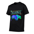 Alaska State Pride Alaska Northern Lights Alaskan Bear  Odor-resistant T-Shirt