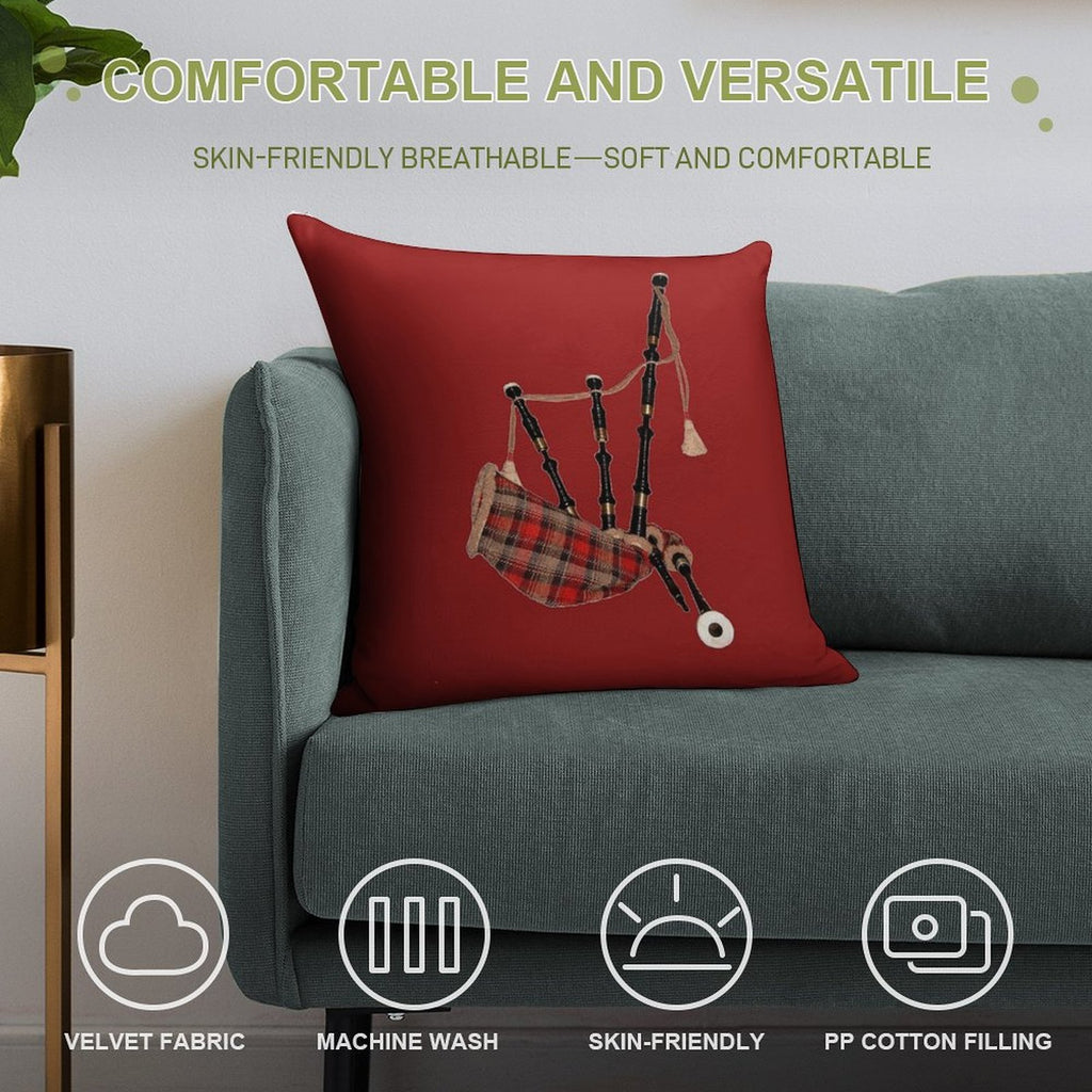 Bagpipe 1 Soft Bedroom Essential Throw Pillow