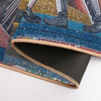 Soviet Mosaic from Cahul, Moldova #4  Stain-Proof Bath Mat