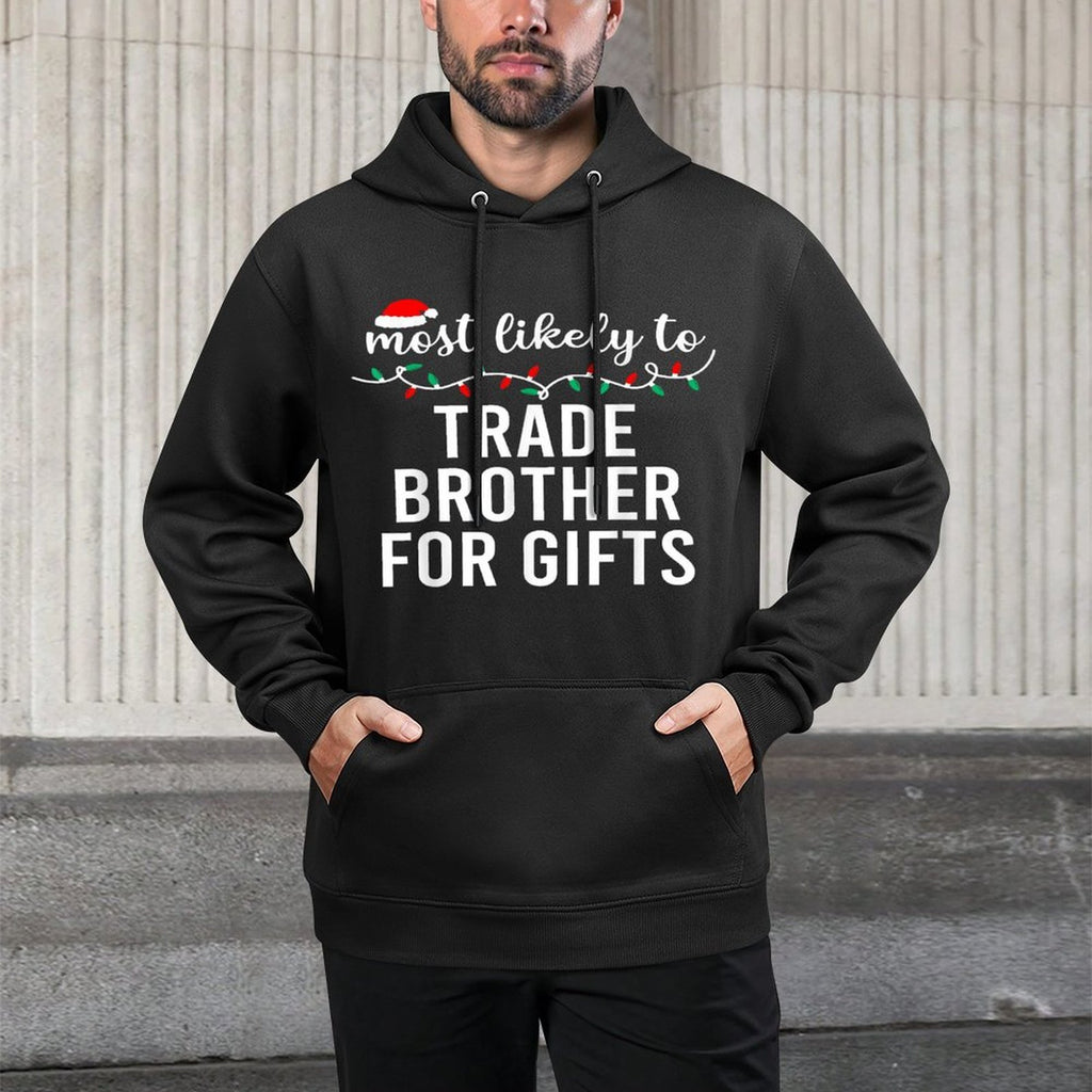Most Likely To Christmas Matching Family Pajamas Funny Casual Wear Hoodie