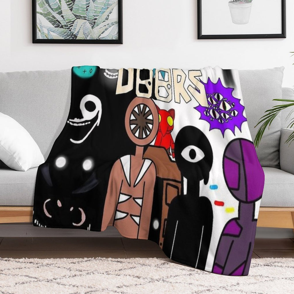 Roblox Doors Team Lightweight Throw Blanket