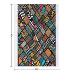 Afro Pattern Compact Throw Blanket