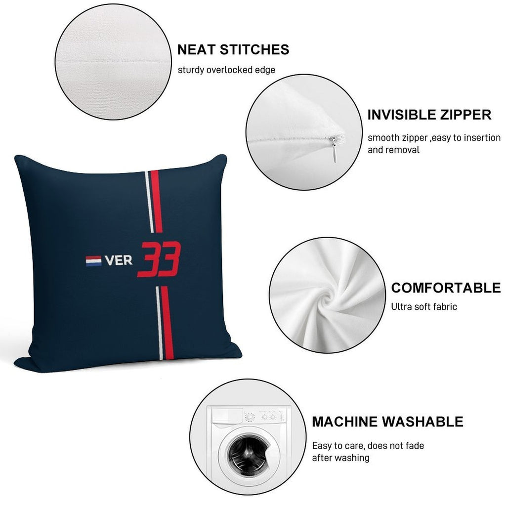 F1 2021 - #33 Verstappen Soft Anti-Pilling Throw Pillow