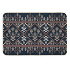 Rustic Floral Weave  Long-Lasting Bath Mat