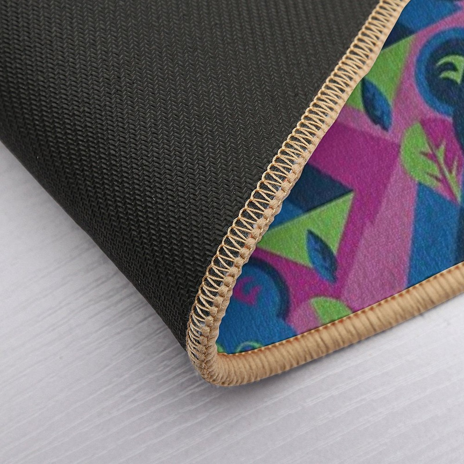 Bear Colorful Modern Art  Repositionable Bath Mat