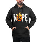 Funny No Kings Halloween 2025 Distressed USA Machine Washable Hoodie