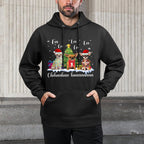 Chihuahua Dog Xmas Fa La La La Funny Ugly Christmas Sweater Versatile Streetwear Hoodie