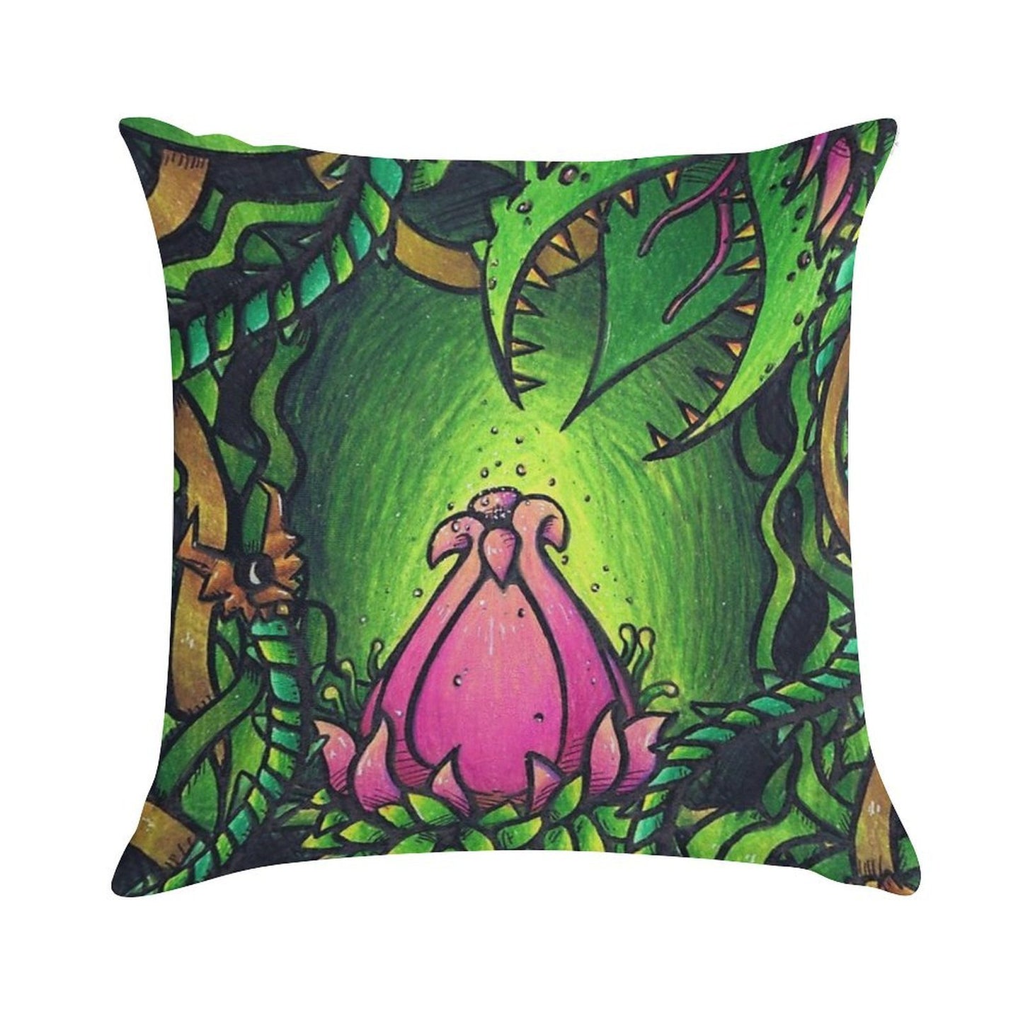 Terraria- Plantera Soft Warmth Comfort Throw Pillow