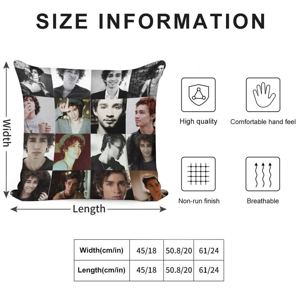 Robert Sheehan Soft Skin-Friendly Throw Pillow