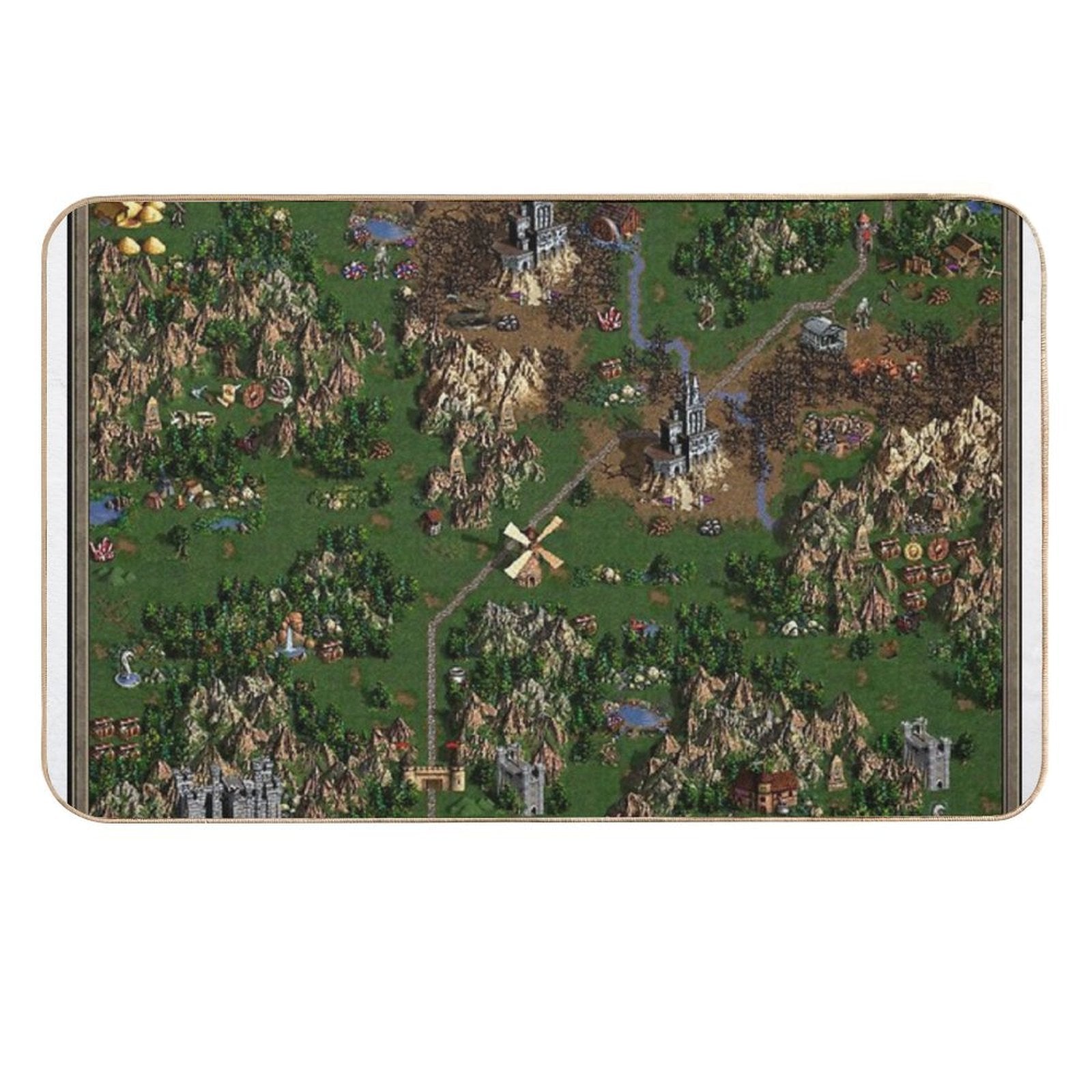 Heroes Of Might And Magic III Map  Non-Slip Bath Mat