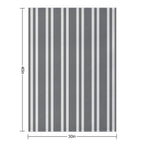 Gray Stripes Plush Throw Blanket