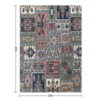 Vintage Capet Style That Massively in Fashion Once Again Easy Care Throw Blanket