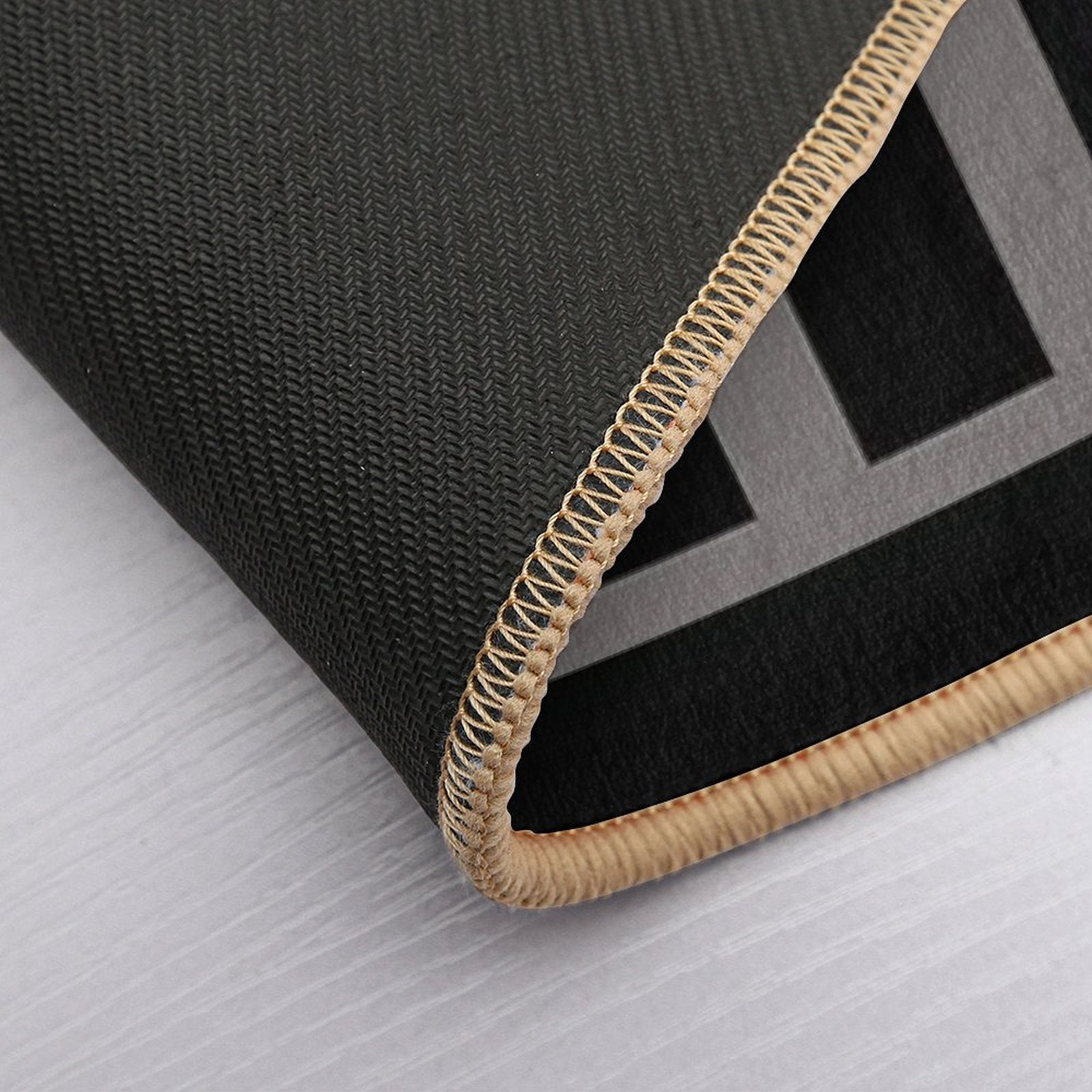 Black  Easy To Clean Bath Mat