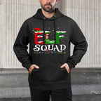 Elf Squad Funny Christmas Family Pajamas Easy Care Hoodie
