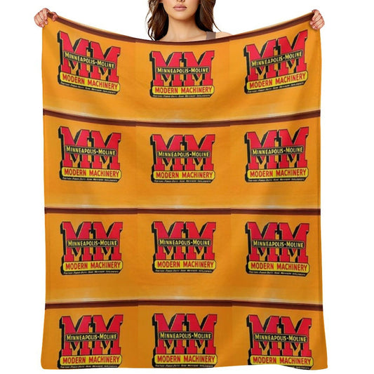 Vintage Modern Machinery Comfort Throw Blanket
