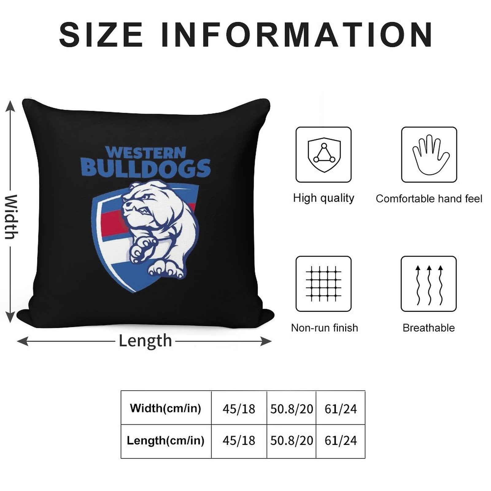 Bulldogs-western Soft Decorative Cover Throw Pillow