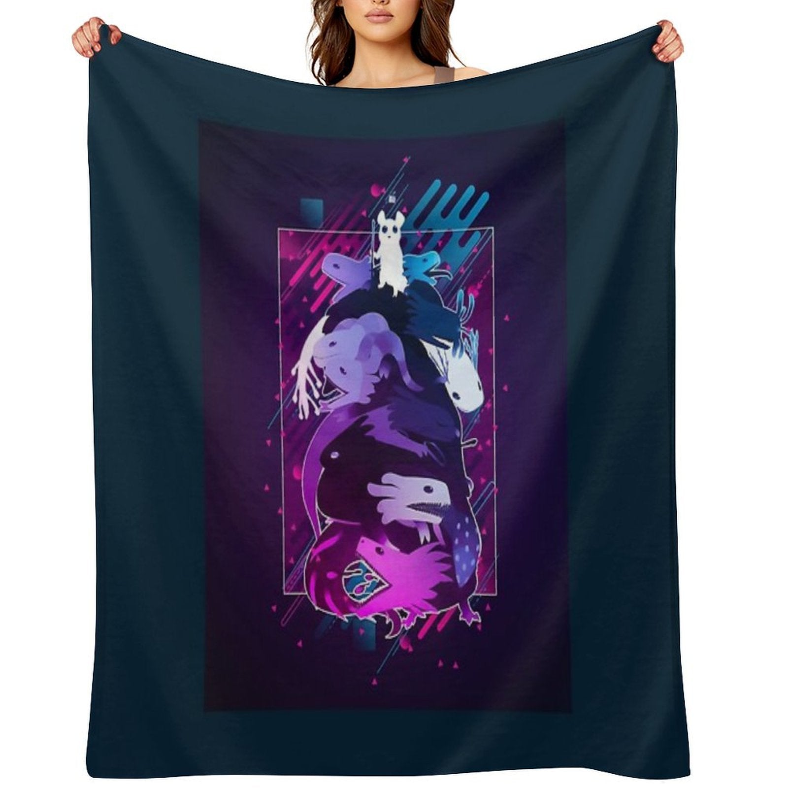 Rain World Modern Graphic Quick-dry Throw Blanket