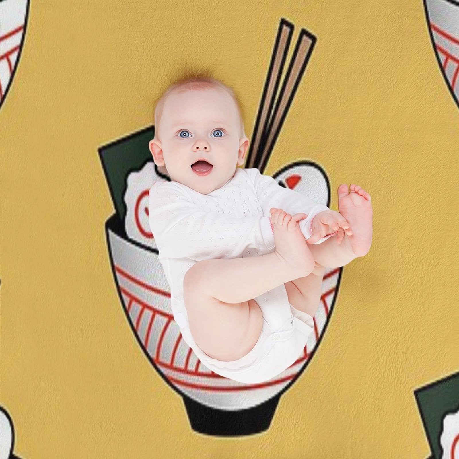 No Face Ramen Anti-pilling Throw Blanket