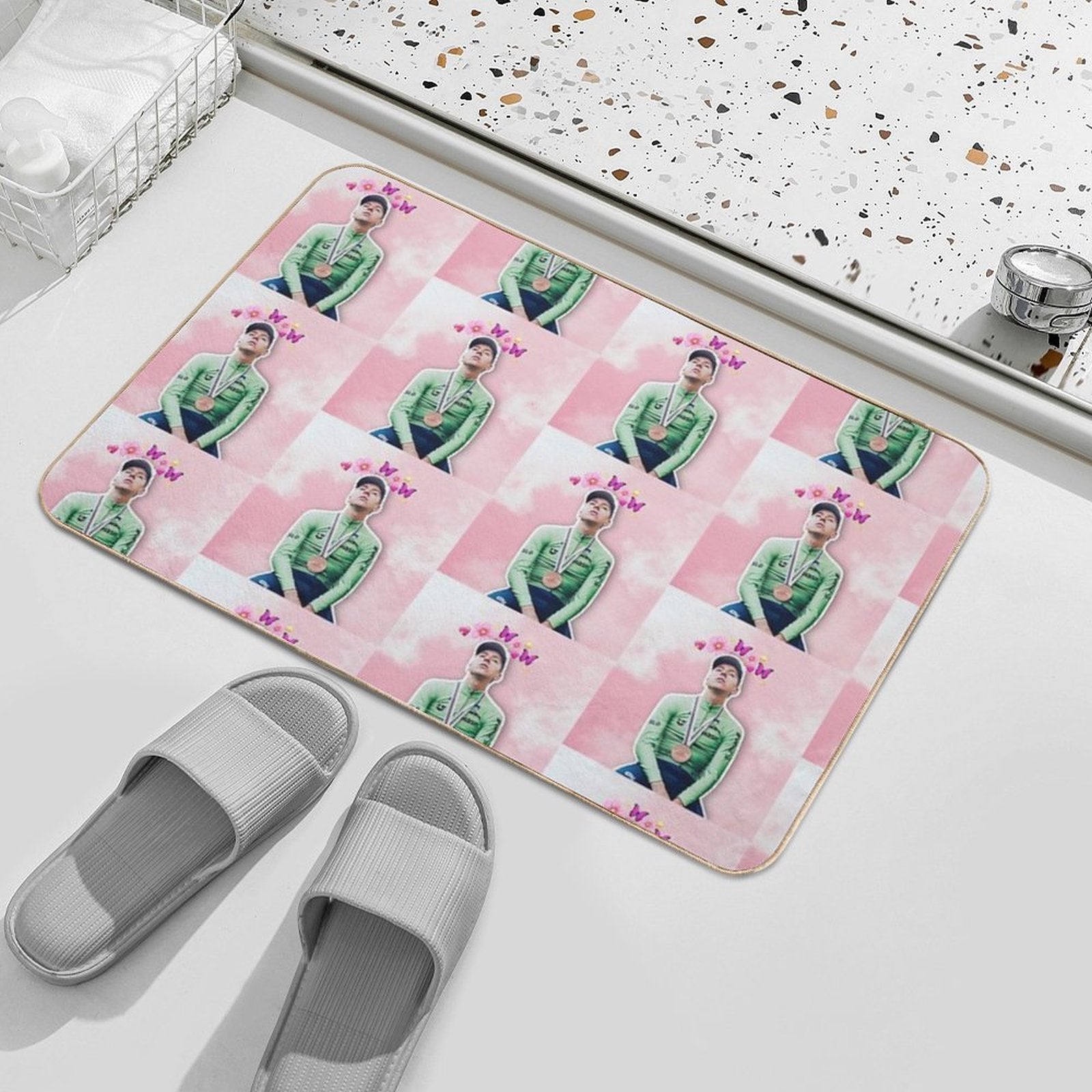Ethereal Pogi  Fade-Resistant Bath Mat