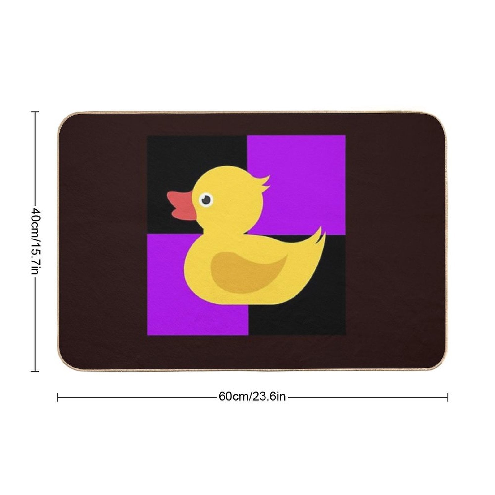 Ducky Grid  Slip-Resistant Bath Mat