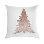 Sparkling Rose Gold Christmas Tree Soft Ultra-Soft Texture Throw Pillow