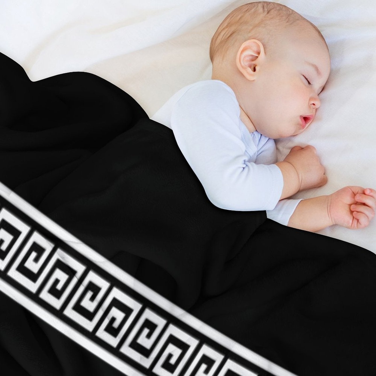 Greek Geometric Pattern Gift-ready Throw Blanket