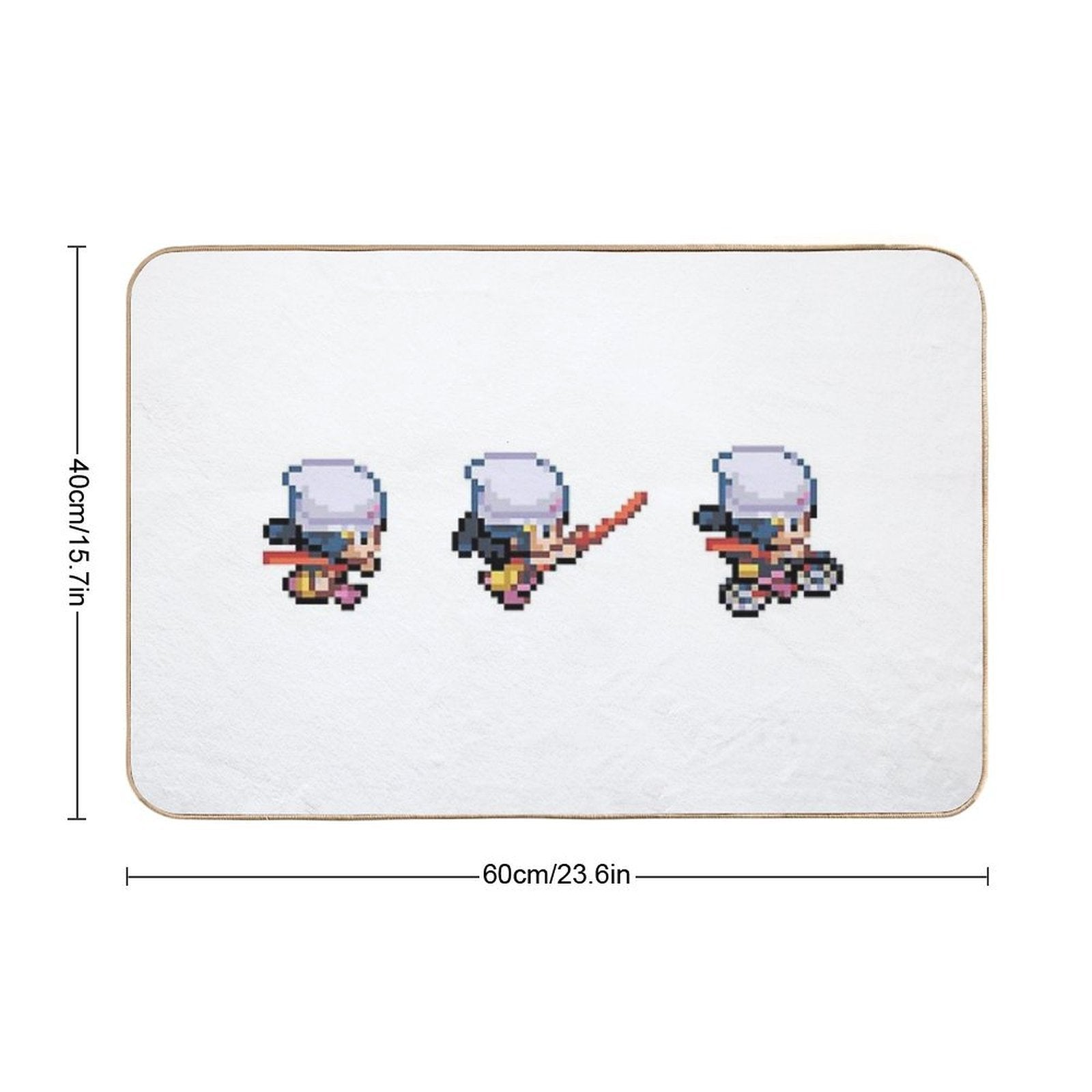 Dawn 3 Pixel Sprites  Absorbent Bath Mat
