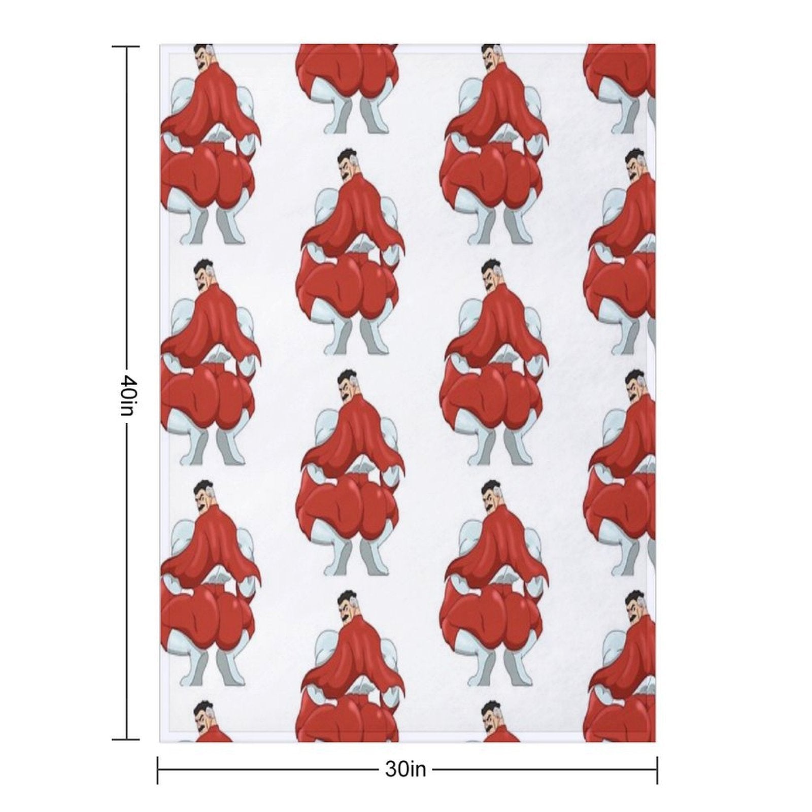 Invincible Think Mark Thicc Booty Omni Man Anti-pilling Throw Blanket