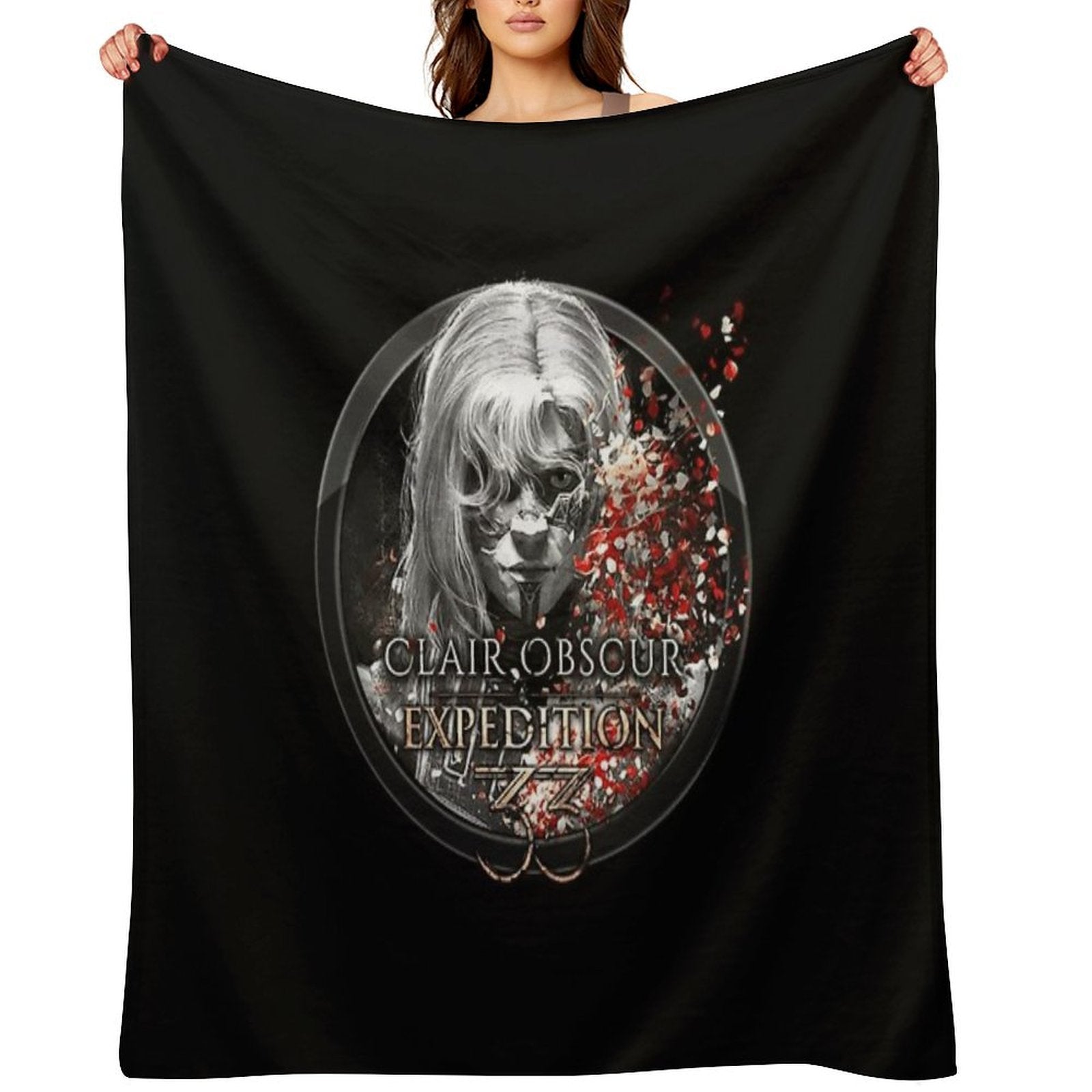 Character Fanart Inspired by Clair Obscur Expedition 33 Premium Throw Blanket