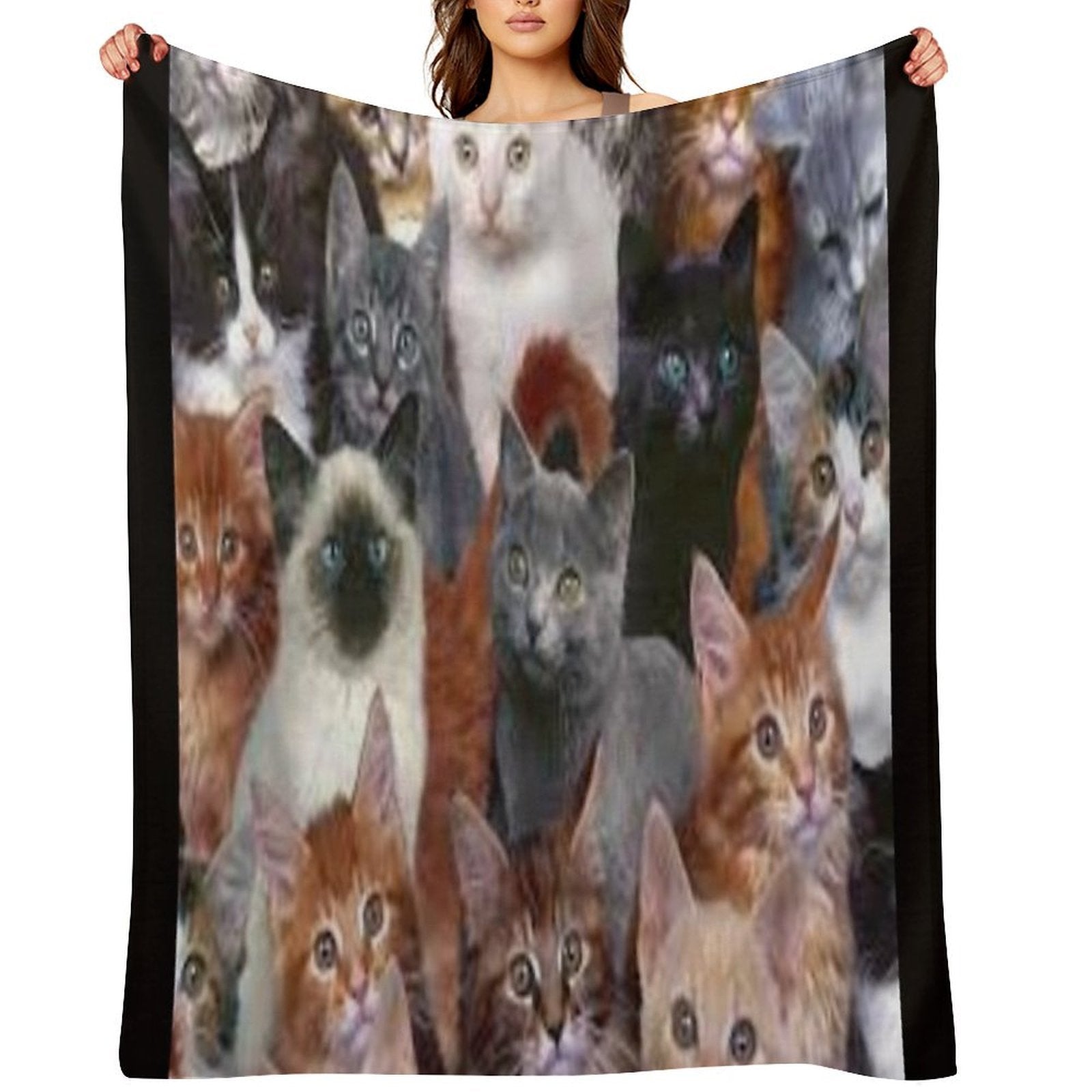 Cats of All Kinds Multi-functional Throw Blanket