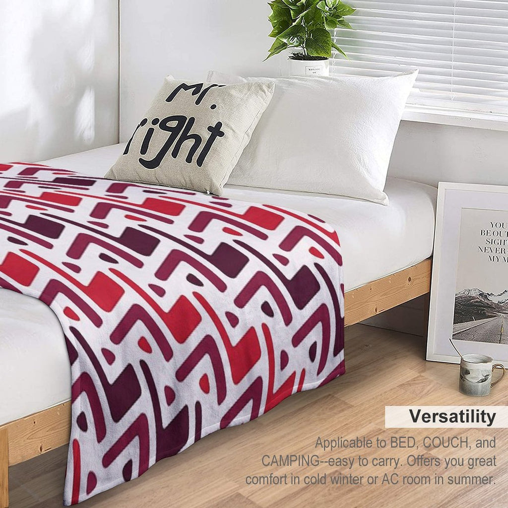 Classic Textile Primitive Bohemian Native American Pattern Eco-conscious Throw Blanket