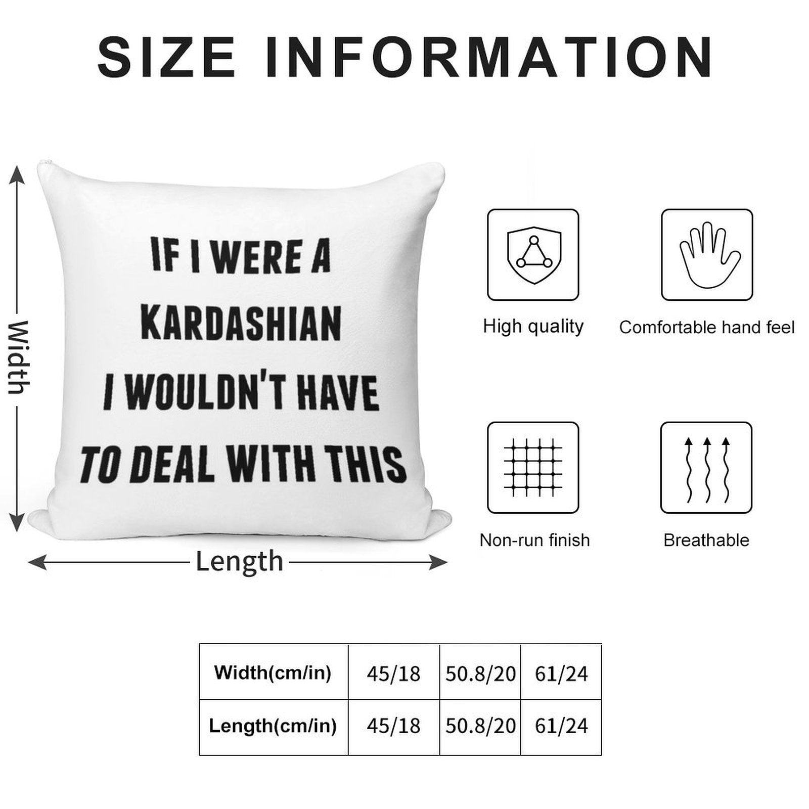 If I Were A Kardashian I Wouldn't Have to Deal with This Soft Style Accent Throw Pillow