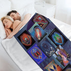 Singer Tour Albums Band Music Vintage Machine-washable Throw Blanket