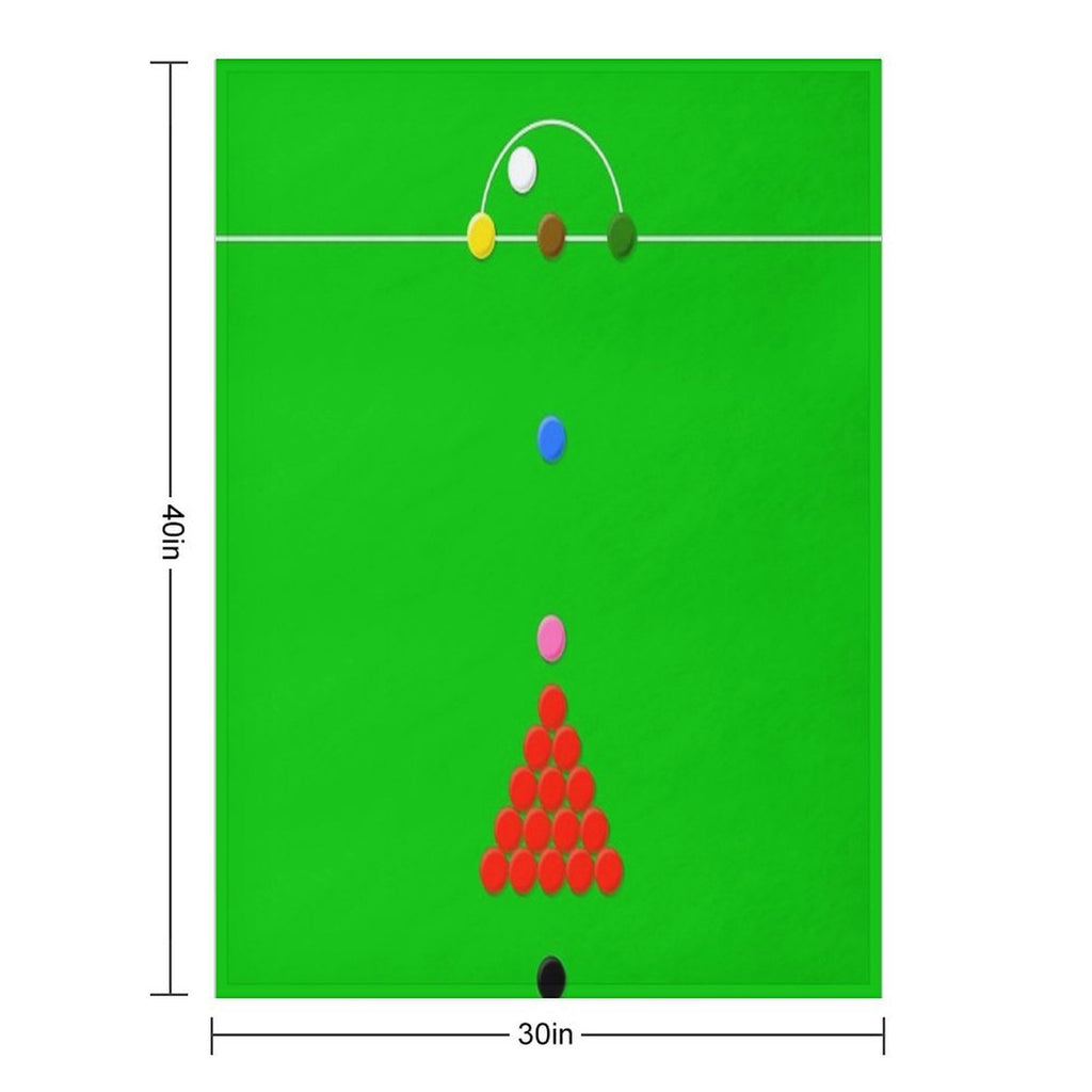 Snooker Table Graphic Print Durable Throw Blanket