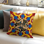 Sicilia Triscele Trinacria Maioliche Soft Fade-Resistant Throw Pillow