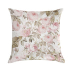 Sepia Old Vintage Roses Botanical Garden on Pink Pattern NightGarden Soft Gift Ready Throw Pillow