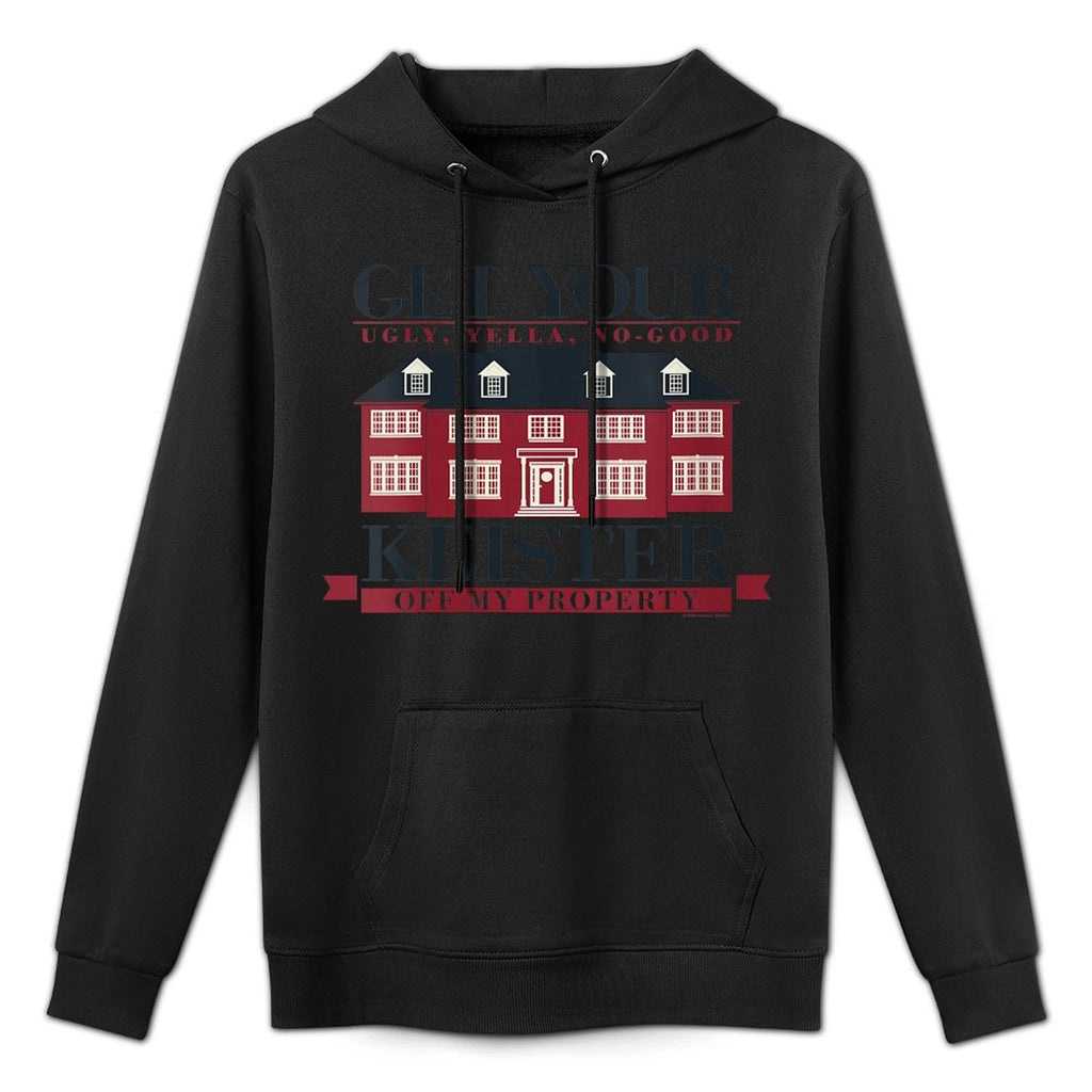 Womens Home Alone Christmas Get Your Ugly Keister Off My Property Versatile Streetwear Hoodie