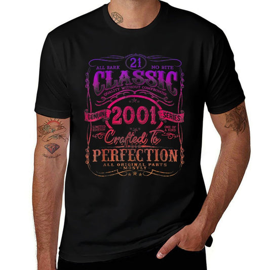Vintage 2001 Limited Edition 21 Year Old 21st Birthday  Breathable T-Shirt