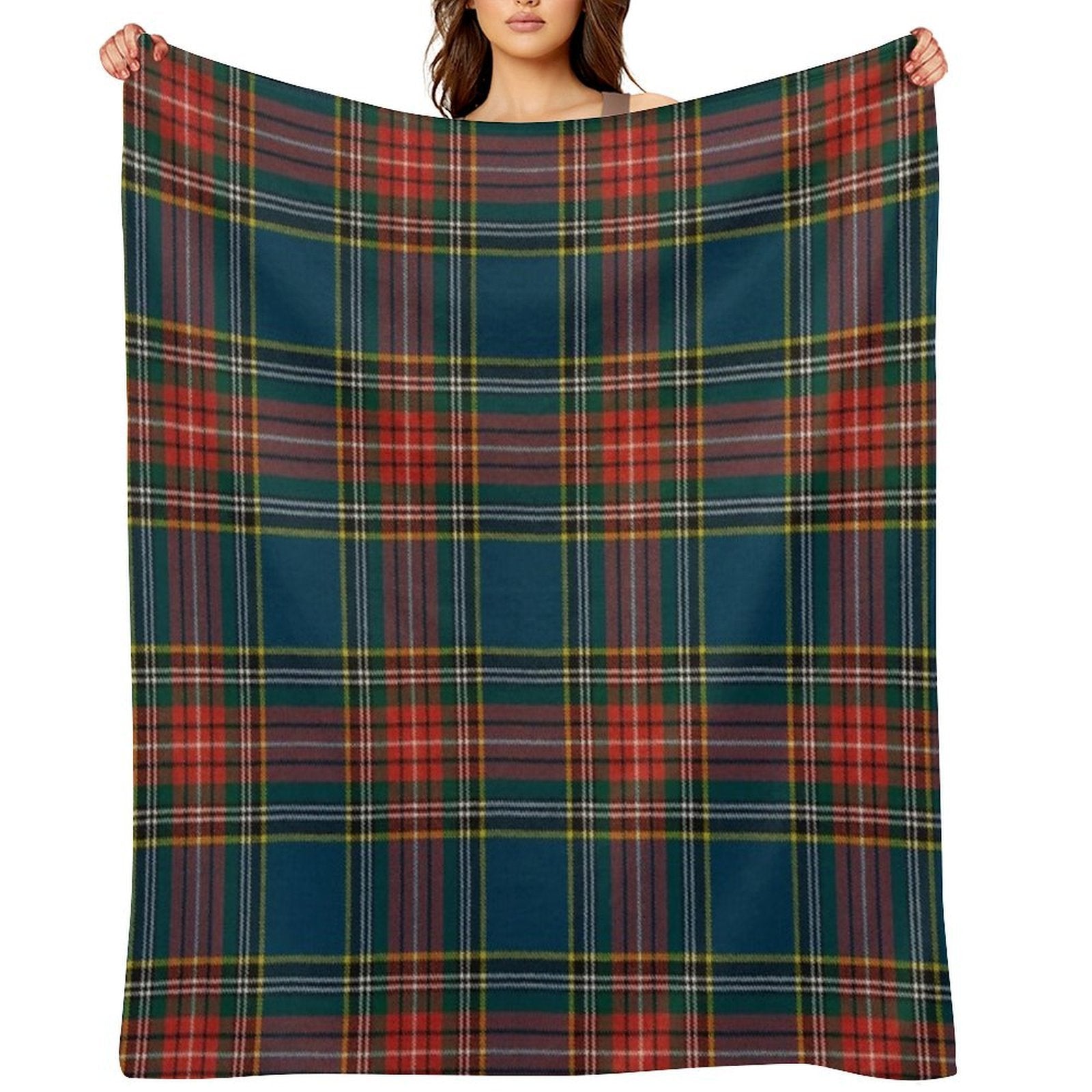 MacBeth Scottish Tartan Velvety-soft Throw Blanket